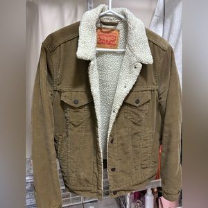 Levi’s Faux Leather Sherpa Trucker Jacket